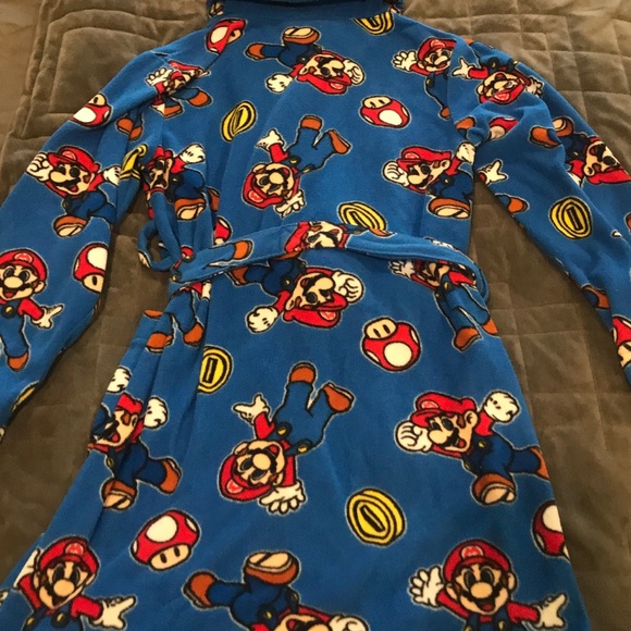 Nintendo Super Mario Bros Bathrobe size Small - Picture 4 of 7